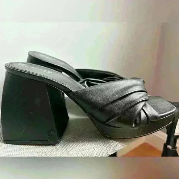 Circus NY by Sam Edelman Black Women Marianna Chunky Heeled Sandal Size 7.5 NWOB - Picture 7 of 10